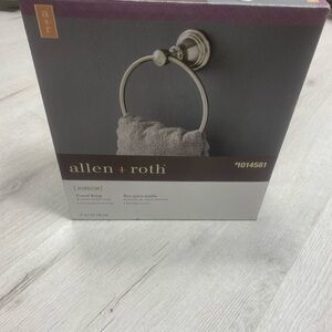 Allen + Roth Nickel Finish Towel Ring